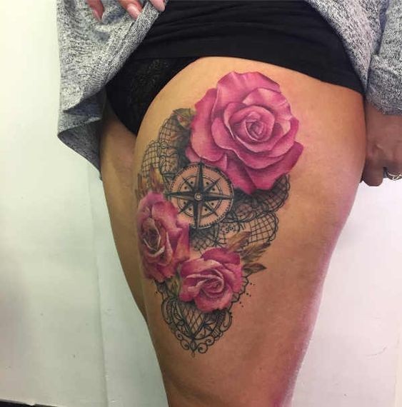 100 top idées de tatouages cuisse pour femme 23