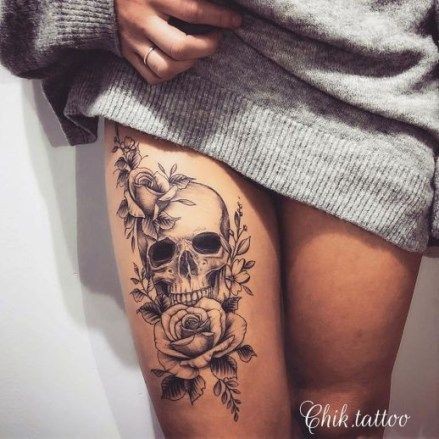 100 top idées de tatouages cuisse pour femme 26