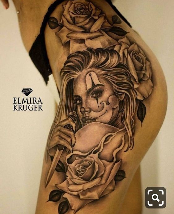 100 top idées de tatouages cuisse pour femme 32