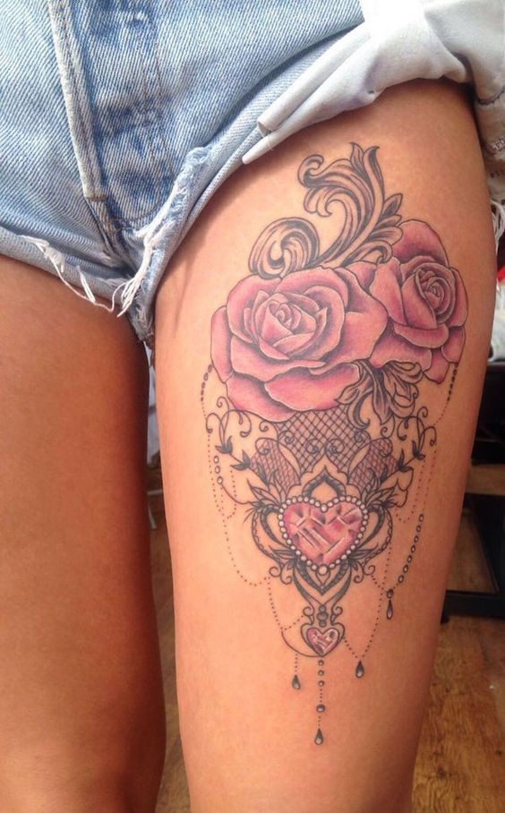 100 top idées de tatouages cuisse pour femme 34