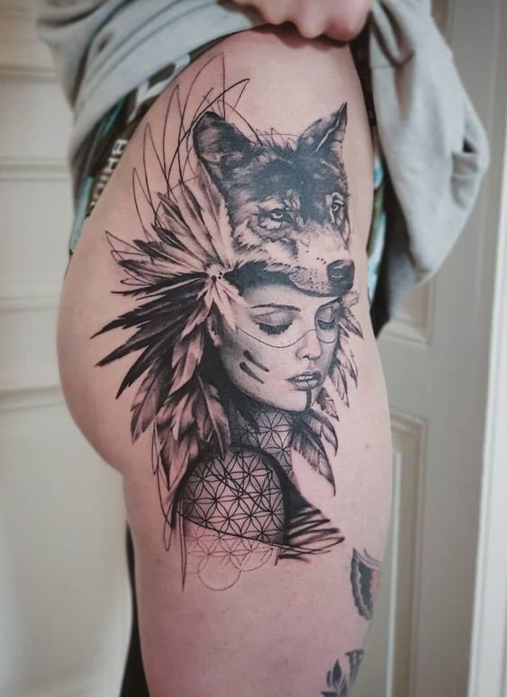 100 top idées de tatouages cuisse pour femme 46