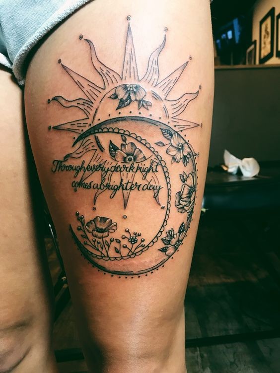 100 top idées de tatouages cuisse pour femme 47