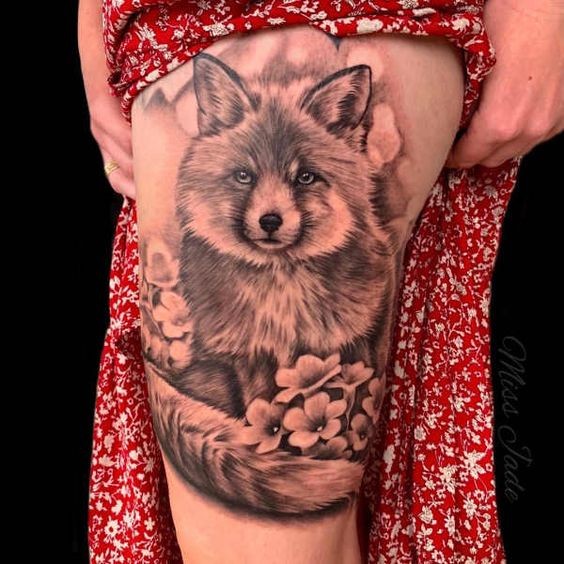 100 top idées de tatouages cuisse pour femme 80