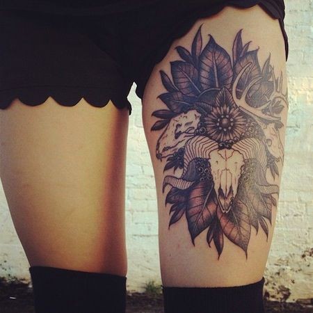 100 top idées de tatouages cuisse pour femme 81