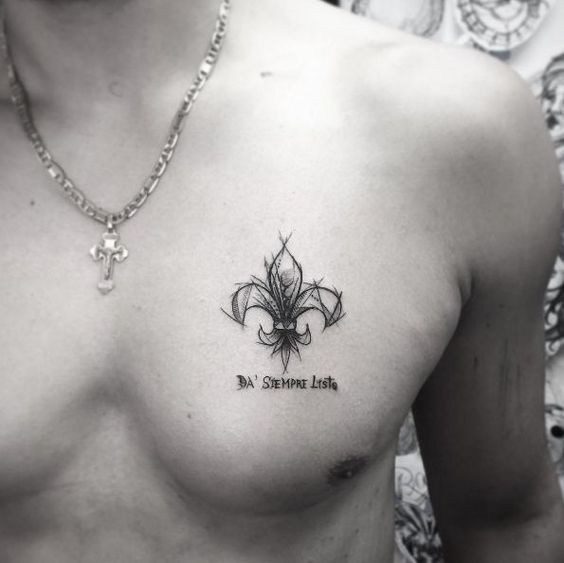 50 top idées de tatouage fleur de lys + significations. 27
