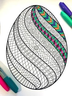 38 Idées d'œufs de Pâques à dessiner & à colorier 1 38 Idées d'œufs de Pâques à dessiner & à colorier 1
