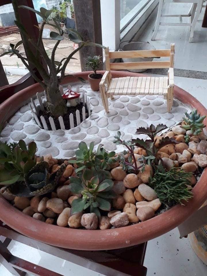 18 idées de décors à faire avec des pots cassés ou réutilisés 12