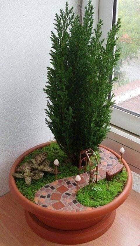 18 idées de décors à faire avec des pots cassés ou réutilisés 14