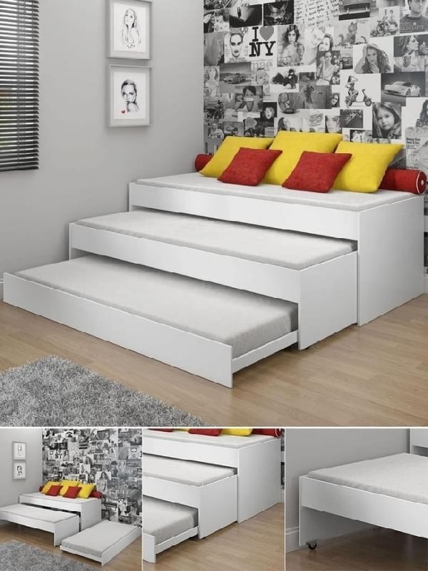20 idées pour gagner facilement de la place dans une chambre 25 20 idées pour gagner facilement de la place dans une chambre 25