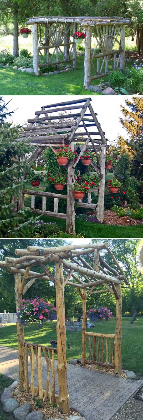 29 idées avec des bûches d'arbres à faire soi-même pour votre jardin 13