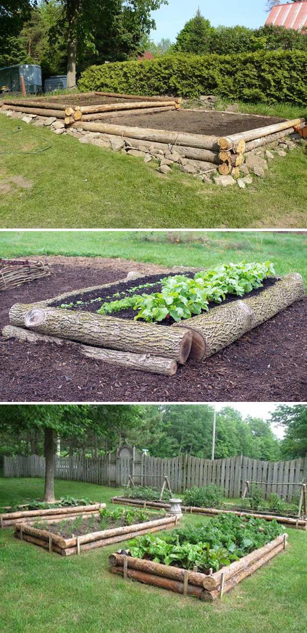 29 idées avec des bûches d'arbres à faire soi-même pour votre jardin 3