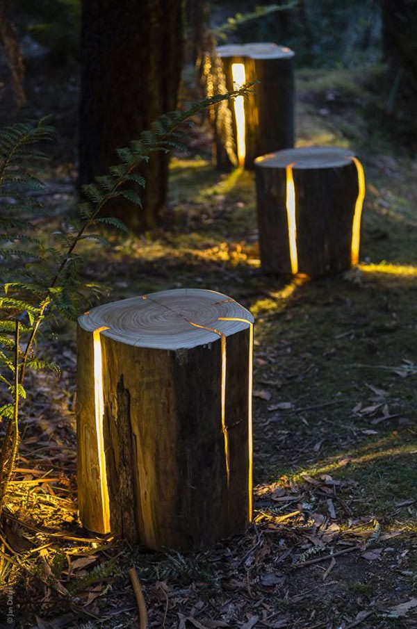 29 idées avec des bûches d'arbres à faire soi-même pour votre jardin 6