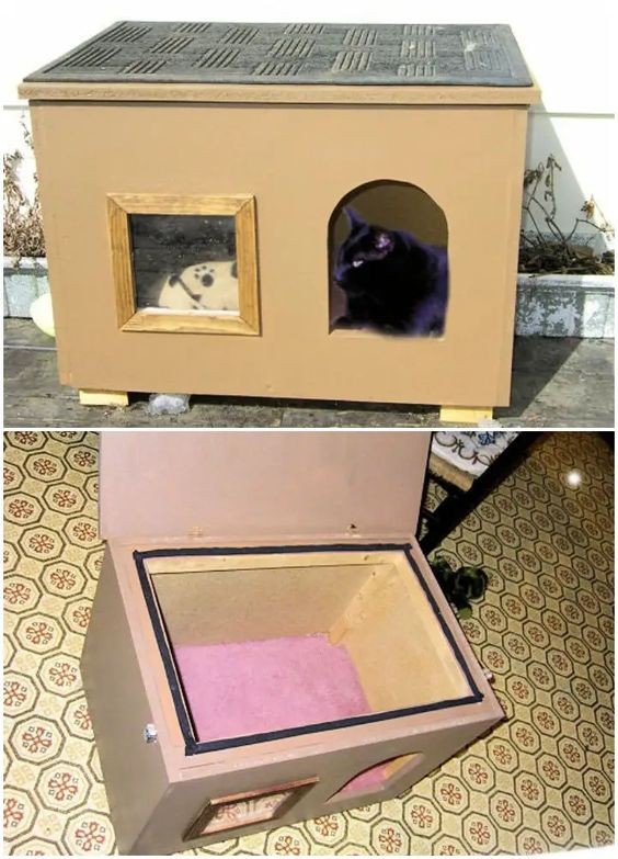 45 top idées de maisons de chat en plein air 17