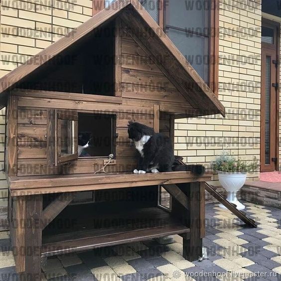 45 top idées de maisons de chat en plein air 23
