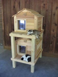 45 top idées de maisons de chat en plein air 35