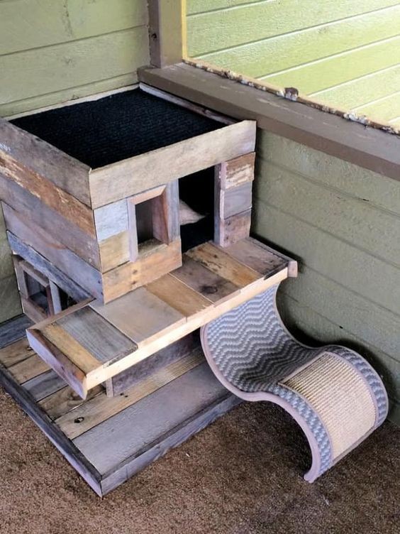 45 top idées de maisons de chat en plein air 40