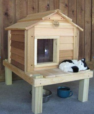 45 top idées de maisons de chat en plein air 29