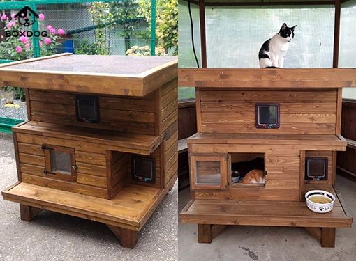 45 top idées de maisons de chat en plein air 22