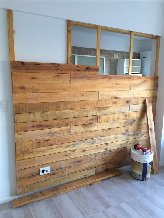 62 idées pour embellir un mur avec du bois ou des palettes 2