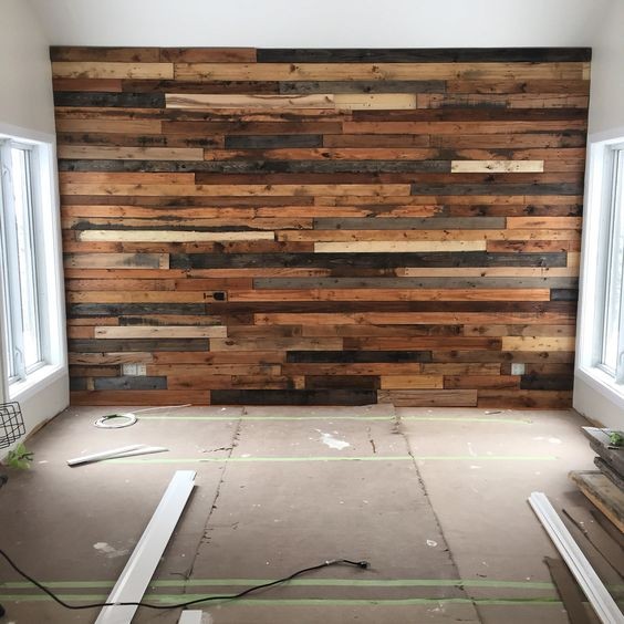62 idées pour embellir un mur avec du bois ou des palettes 33
