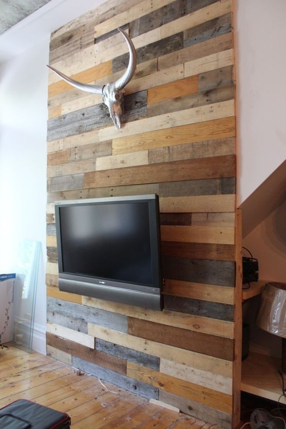 62 idées pour embellir un mur avec du bois ou des palettes 37
