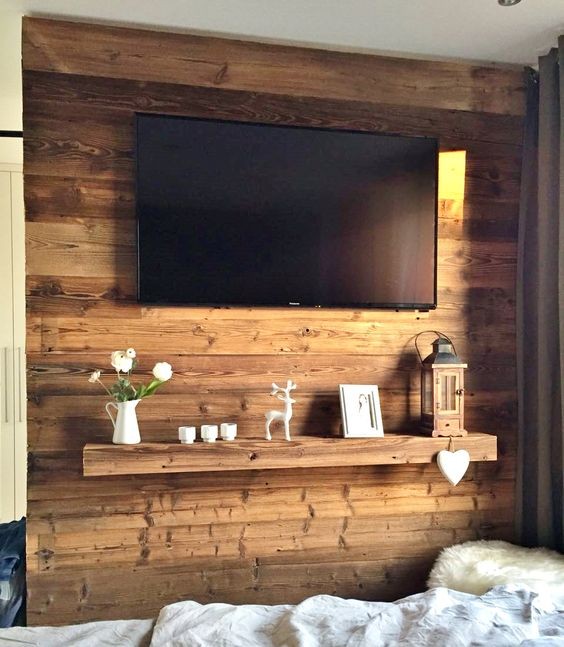 62 idées pour embellir un mur avec du bois ou des palettes 48