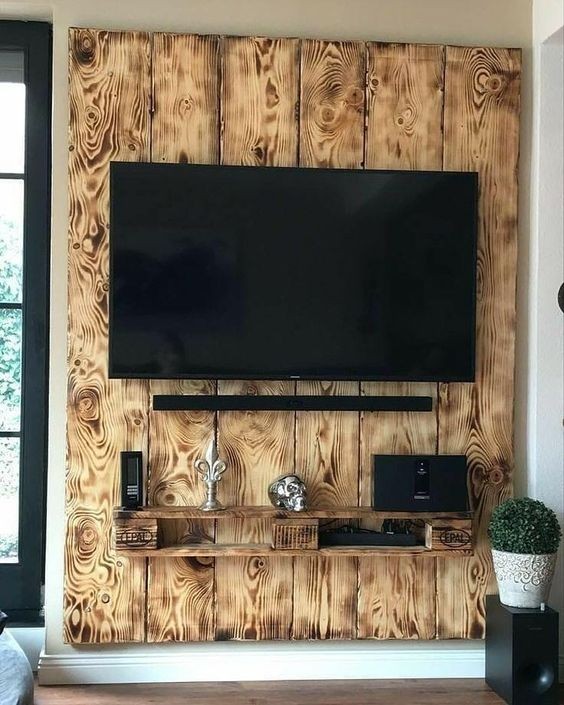 62 idées pour embellir un mur avec du bois ou des palettes 53