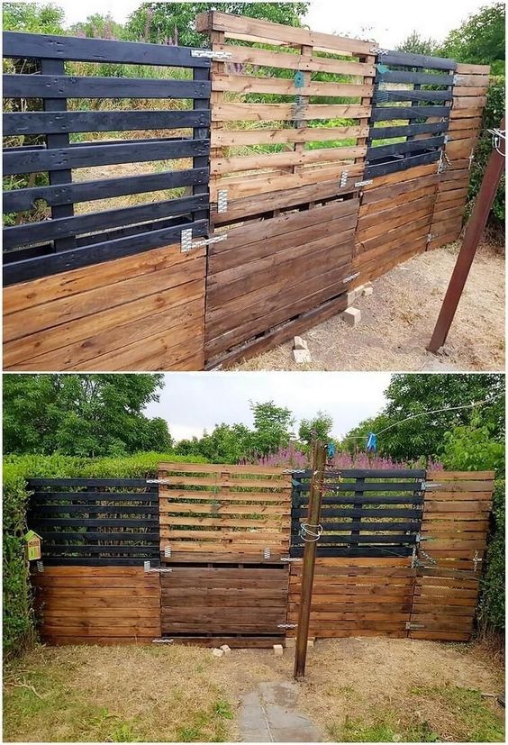 27 top idées de clôtures en bois de palettes 9