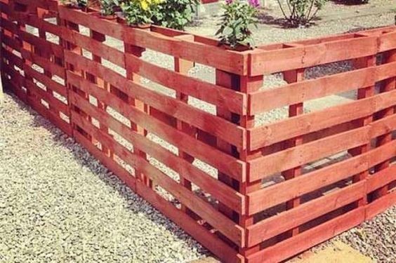 27 top idées de clôtures en bois de palettes 2