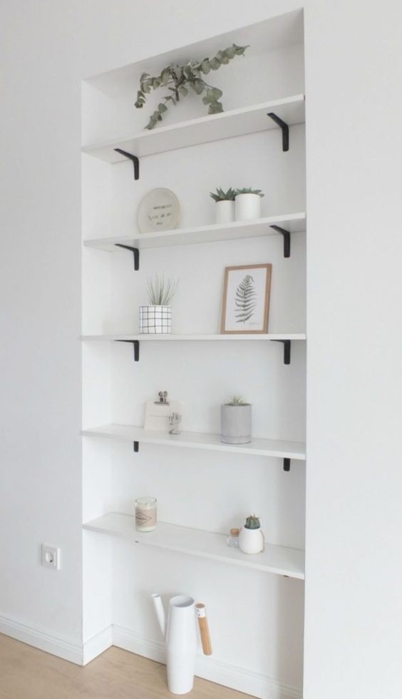 29 top idées d'étagères blanches pour s'inspirer 24