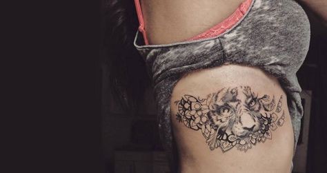 36 tatouages cote femme pour sublimer une cote 11
