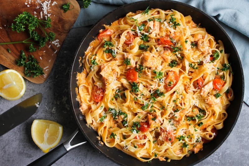 8 Recettes originales de tagliatelles au saumon 8