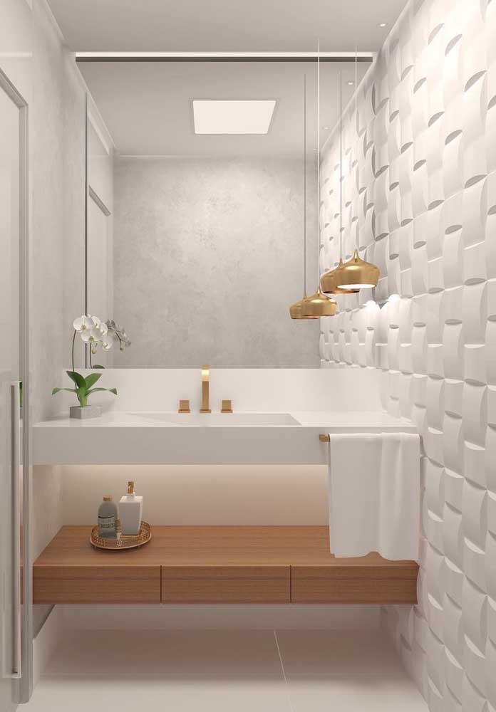 Les 60 plus belles décorations de petites salles de bain et toilettes 14 Les 60 plus belles décorations de petites salles de bain et toilettes 14