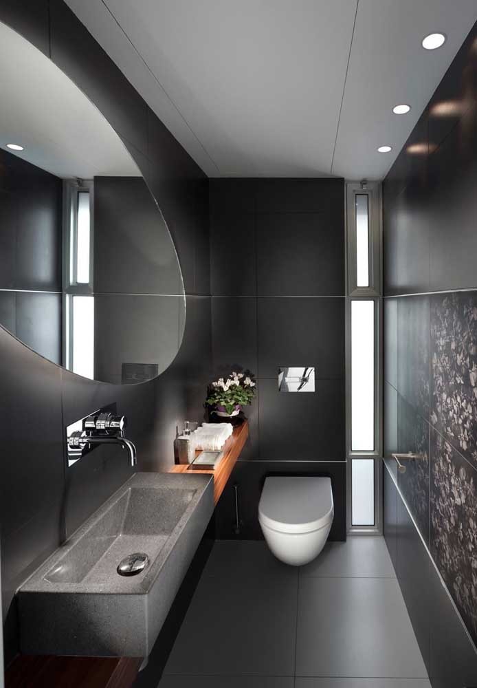 Les 60 plus belles décorations de petites salles de bain et toilettes 16 Les 60 plus belles décorations de petites salles de bain et toilettes 16