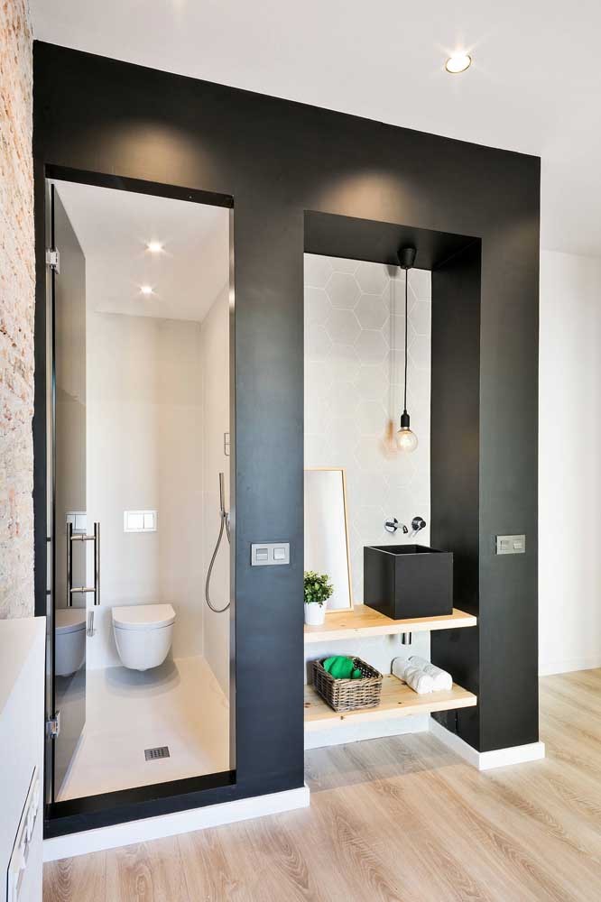 Les 60 plus belles décorations de petites salles de bain et toilettes 34 Les 60 plus belles décorations de petites salles de bain et toilettes 34