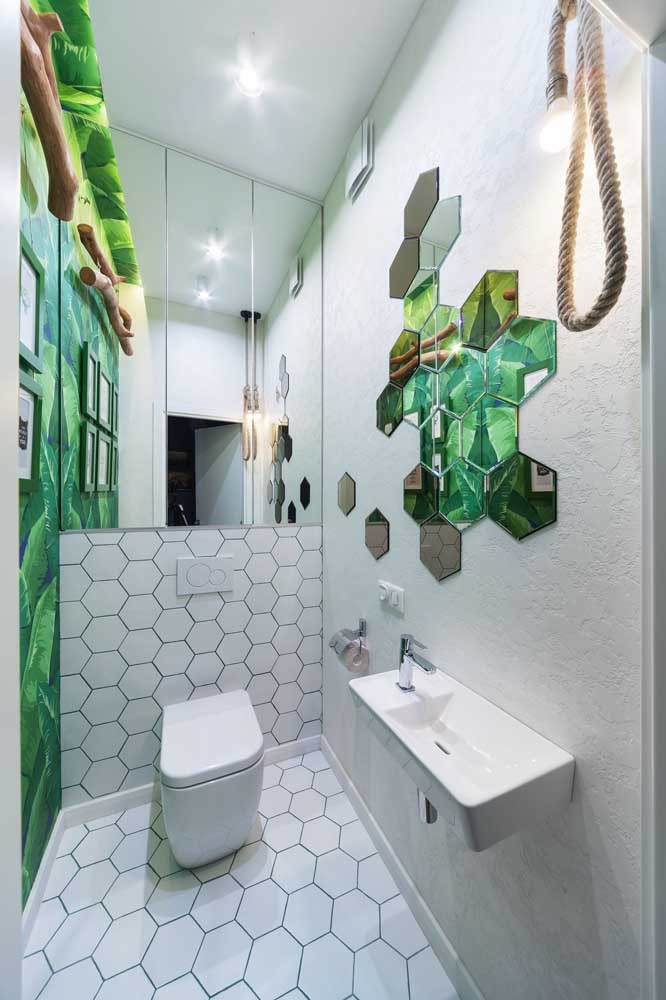 Les 60 plus belles décorations de petites salles de bain et toilettes 54 Les 60 plus belles décorations de petites salles de bain et toilettes 54