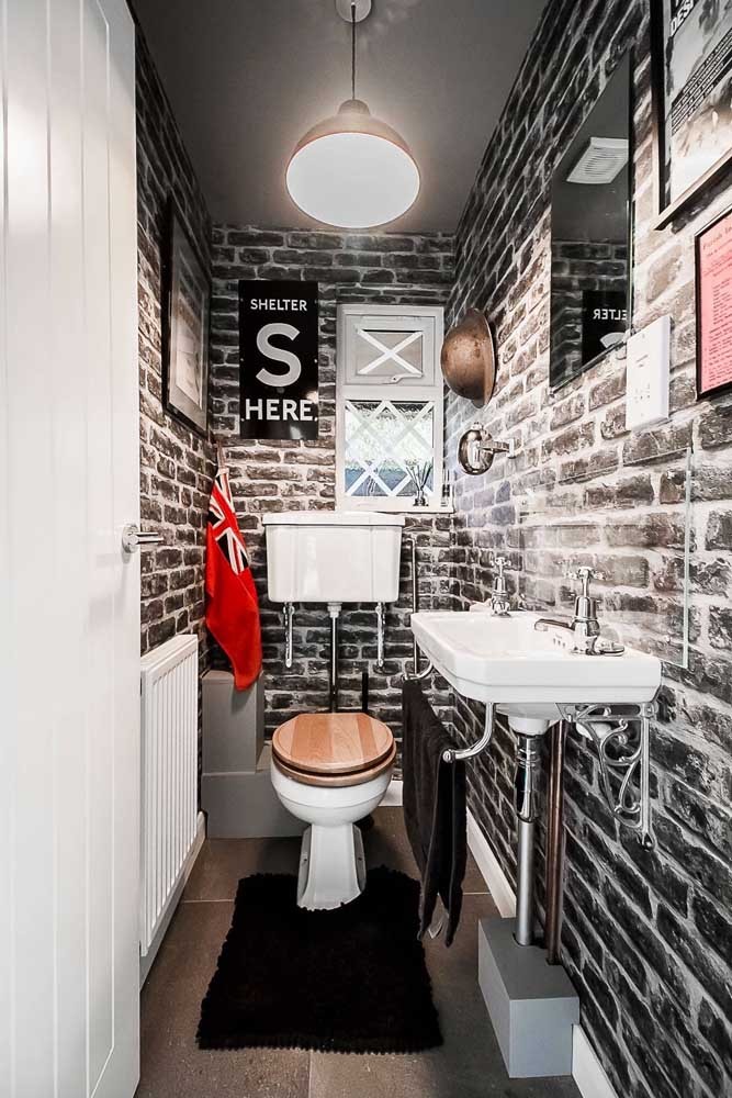 Les 60 plus belles décorations de petites salles de bain et toilettes 58 Les 60 plus belles décorations de petites salles de bain et toilettes 58