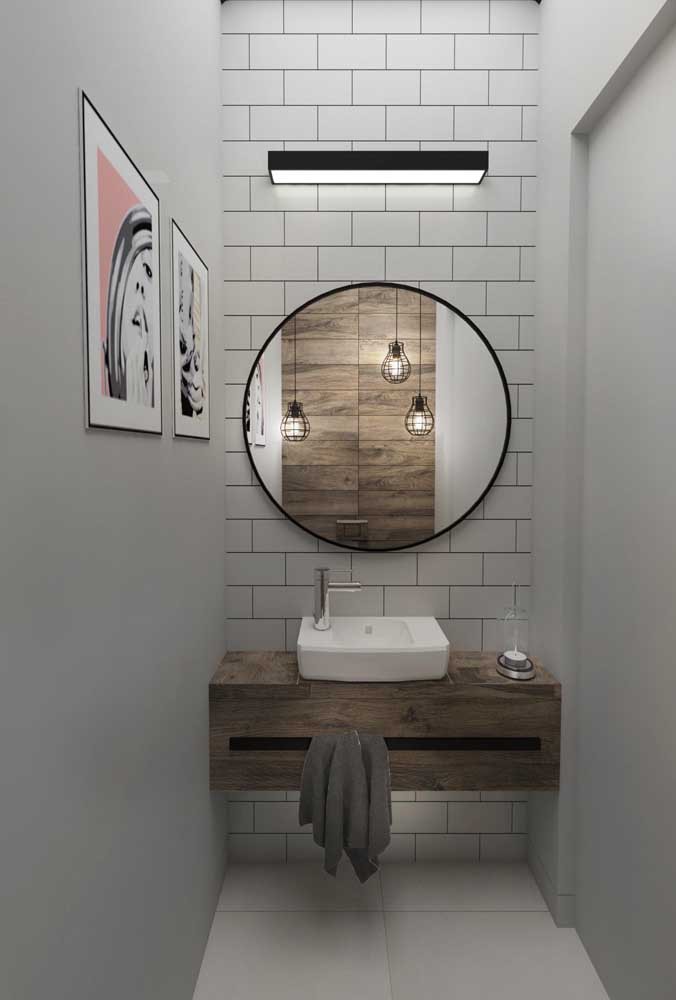 Les 60 plus belles décorations de petites salles de bain et toilettes 9 Les 60 plus belles décorations de petites salles de bain et toilettes 9