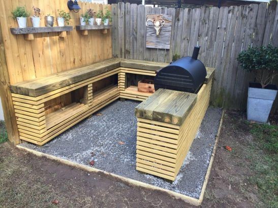Les 26 plus beaux bars et barbecues en palettes 10 Les 26 plus beaux bars et barbecues en palettes 10
