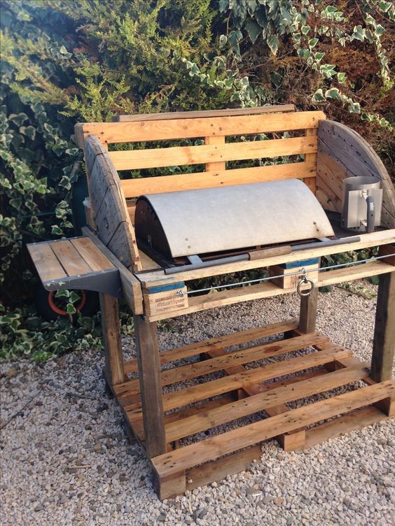 Les 26 plus beaux bars et barbecues en palettes 22 Les 26 plus beaux bars et barbecues en palettes 22