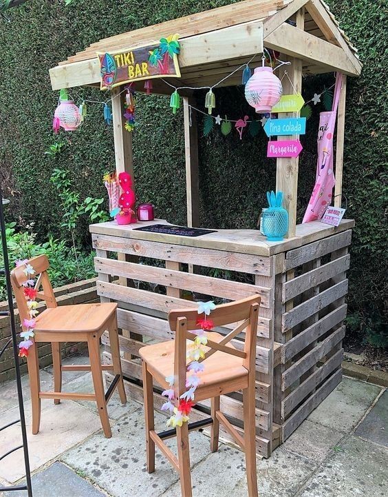Les 26 plus beaux bars et barbecues en palettes 23 Les 26 plus beaux bars et barbecues en palettes 23