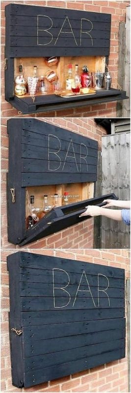 Les 26 plus beaux bars et barbecues en palettes 9 Les 26 plus beaux bars et barbecues en palettes 9