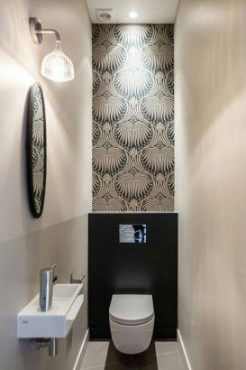 Les 30 plus belles décorations de toilettes & WC chics 5 Les 30 plus belles décorations de toilettes & WC chics 5