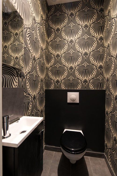 Les 30 plus belles décorations de toilettes & WC chics 13 Les 30 plus belles décorations de toilettes & WC chics 13