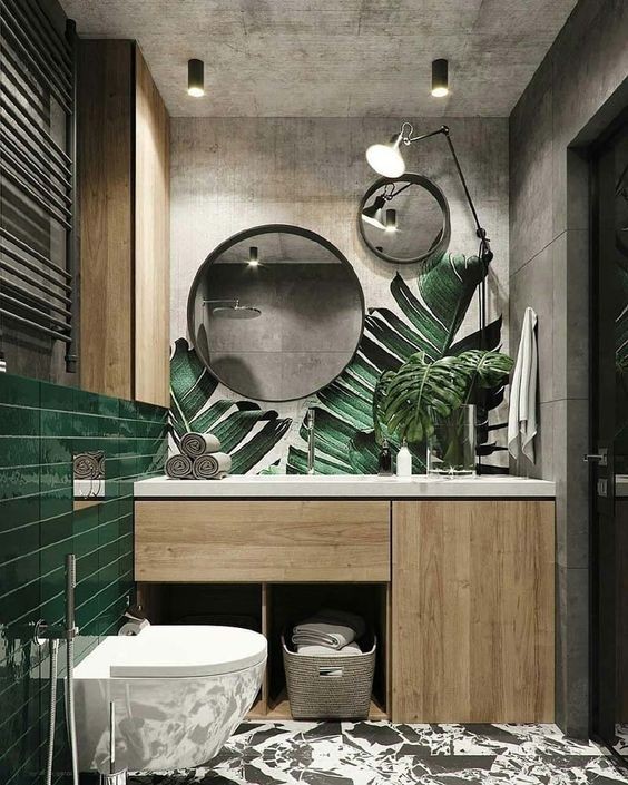 Les 30 plus belles décorations de toilettes & WC chics 4 Les 30 plus belles décorations de toilettes & WC chics 4