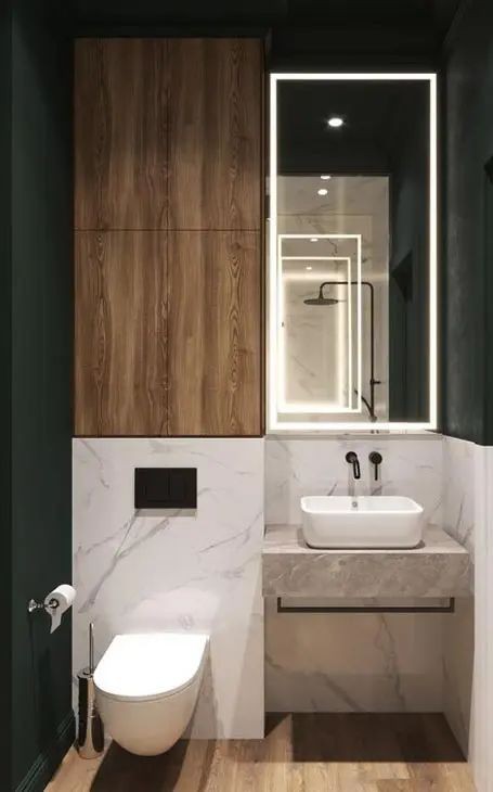 Les 30 plus belles décorations de toilettes & WC chics 17 Les 30 plus belles décorations de toilettes & WC chics 17