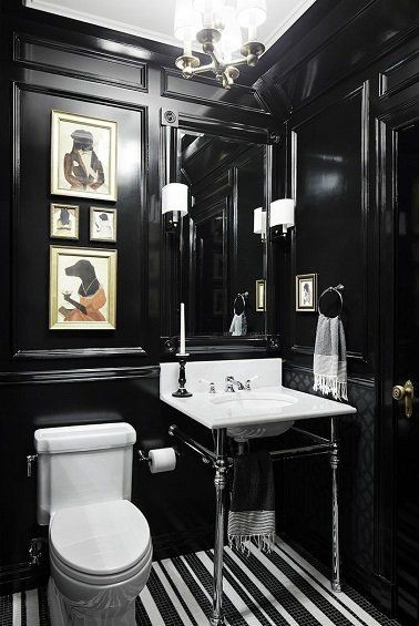 Les 30 plus belles décorations de toilettes & WC chics 25 Les 30 plus belles décorations de toilettes & WC chics 25