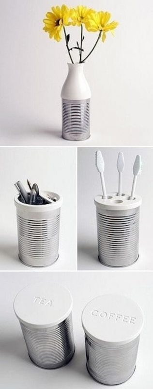 24 façons de recycler une boite de conserve en objet de décoration pour votre maison 1 24 façons de recycler une boite de conserve en objet de décoration pour votre maison 1