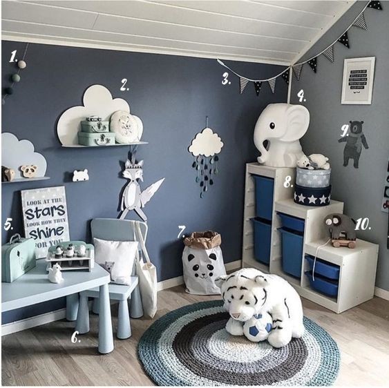 42 top idées chambres pour bébés garçons 18