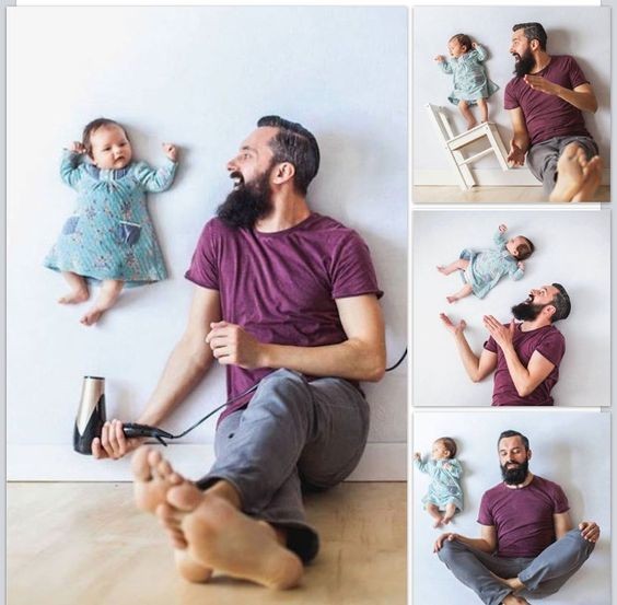 15 photos amusantes à faire avec votre bébé 7